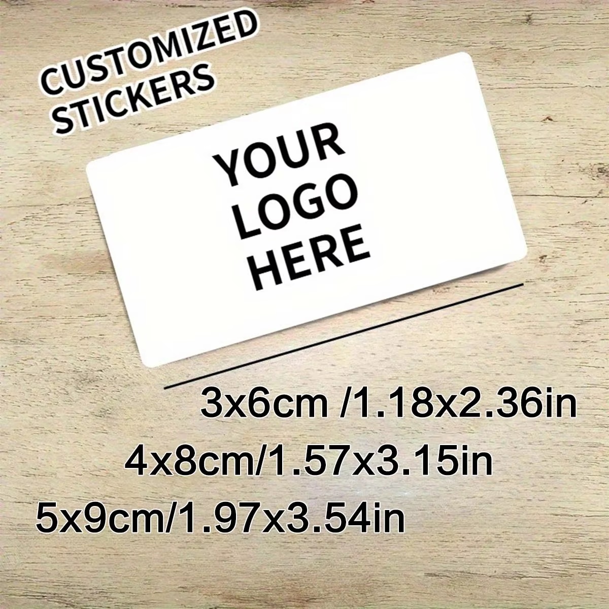 Wall Sticker - Özel Dikdörtgen Etiketler – Kişiselleştirilmiş Logolar