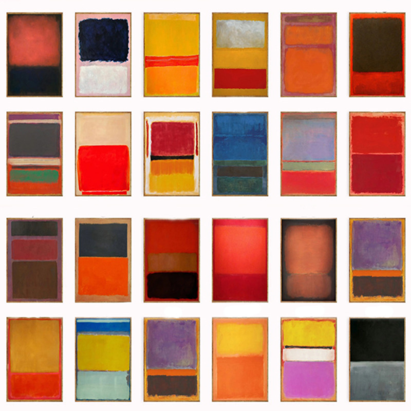 Abstract Canvas Set - Duvar Dekoru, Mark Rothko Poster Setleri,