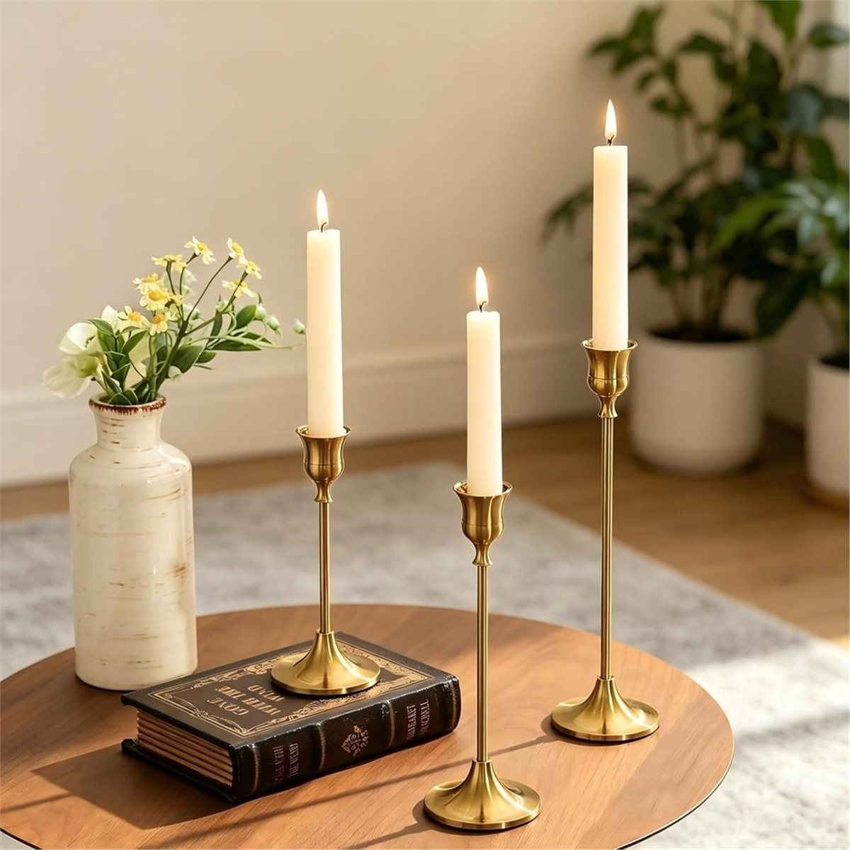 12 Adet Altın Şamdan, Vintage  - Candle Holder Decor incelemesi ve fiyatı