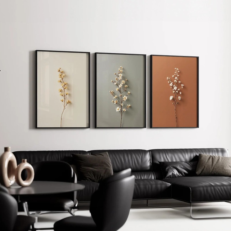3 adet çerçevesiz tuval boyama - Abstract Canvas Set incelemesi ve fiyatı