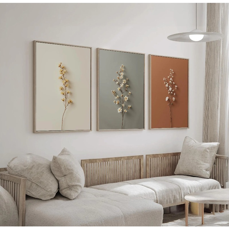 3 adet çerçevesiz tuval boyama - Abstract Canvas Set incelemesi ve fiyatı